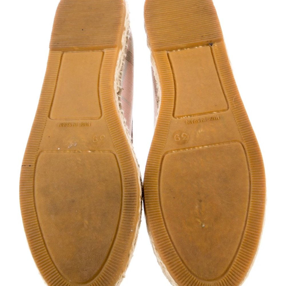 BURBERRY Canvas Printed Espadrilles- Size 9- Box included if wish - Picture 5 of 5